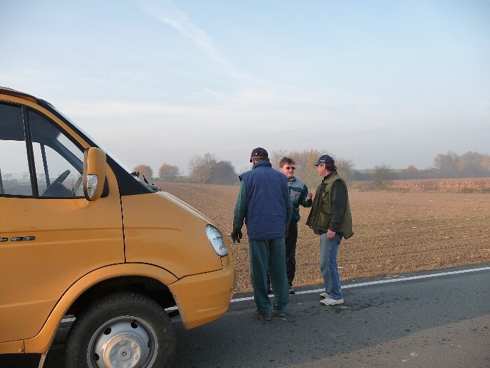 Výsadba stromů směrem z Vávrovic na Držkovice 5.11.201