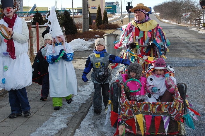 Masopustni pruvod obci 21.2.2012