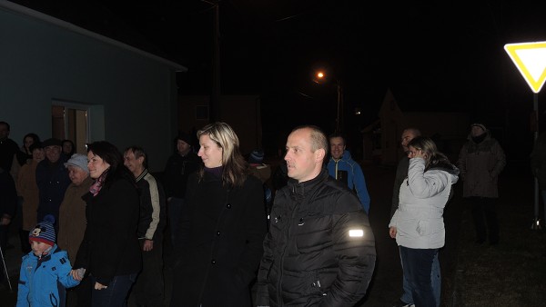 Setání občanů u vánočních stromů 2015 