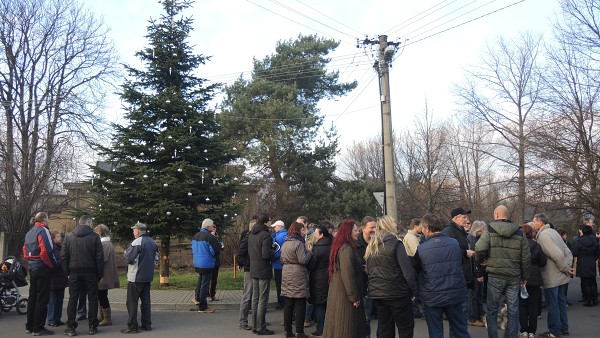 Setání občanů u vánočních stromů 2015 