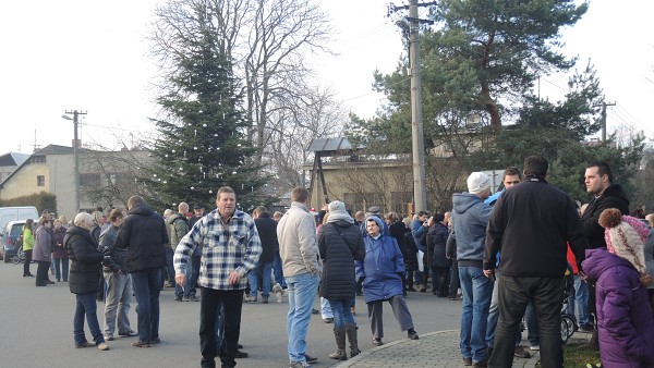 Setání občanů u vánočních stromů 2015 