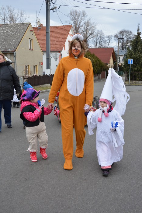 Masopustní průvod dětí ve Vávrovicích 8.2.2016